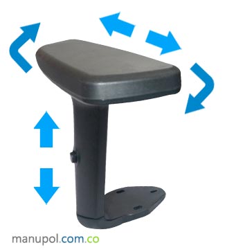 Brazo Graduable 3D para Silla Oficina 