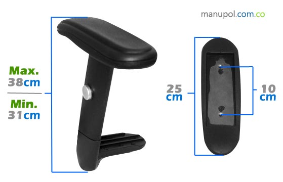 Brazo Graduable para Silla Oficina 
