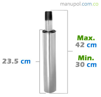 Neumatico Cromado para Silla Oficina 