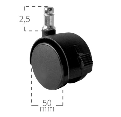 Rodachina con Freno RD-5