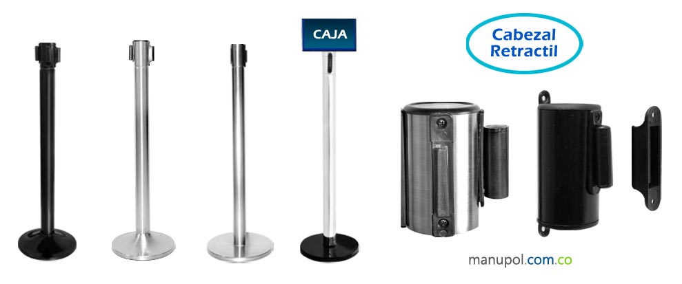 Separador de Fila Retractil