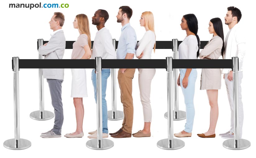 Separador de Fila Retractil