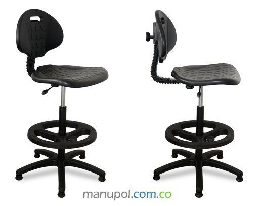 Silla Industrial tipo Cajero v2